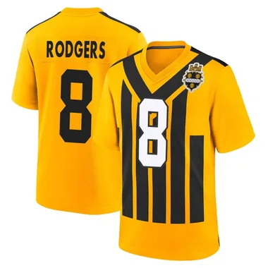 Men's Nike Pittsburgh Steelers Aaron Rodgers Alternate 1933 Throwback Jersey - Gold Game