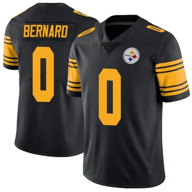 Men's Nike Pittsburgh Steelers Germie Bernard Color Rush Jersey - Black Limited